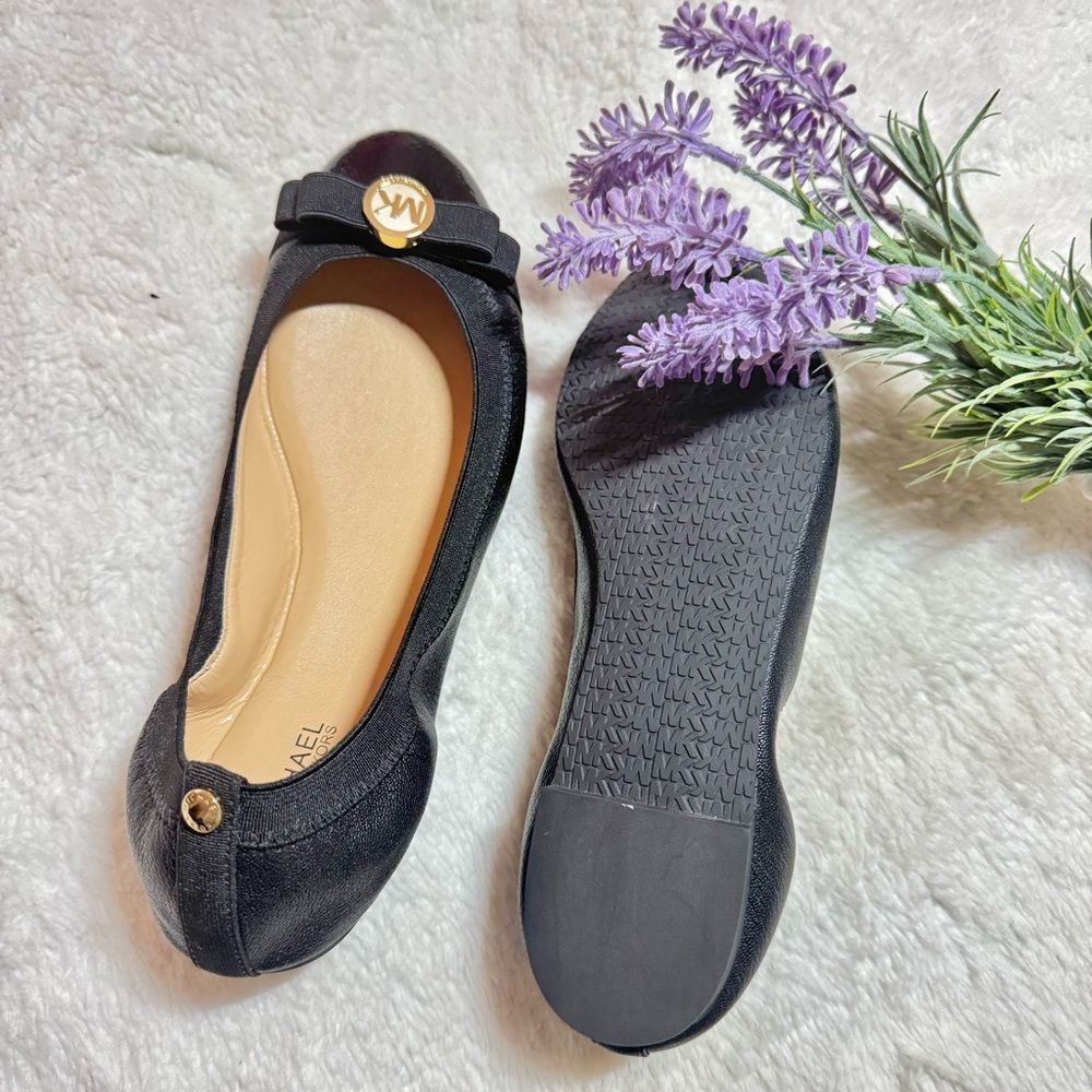 Michael Kors Black and Gold Loafers - Picture 3 of 4
